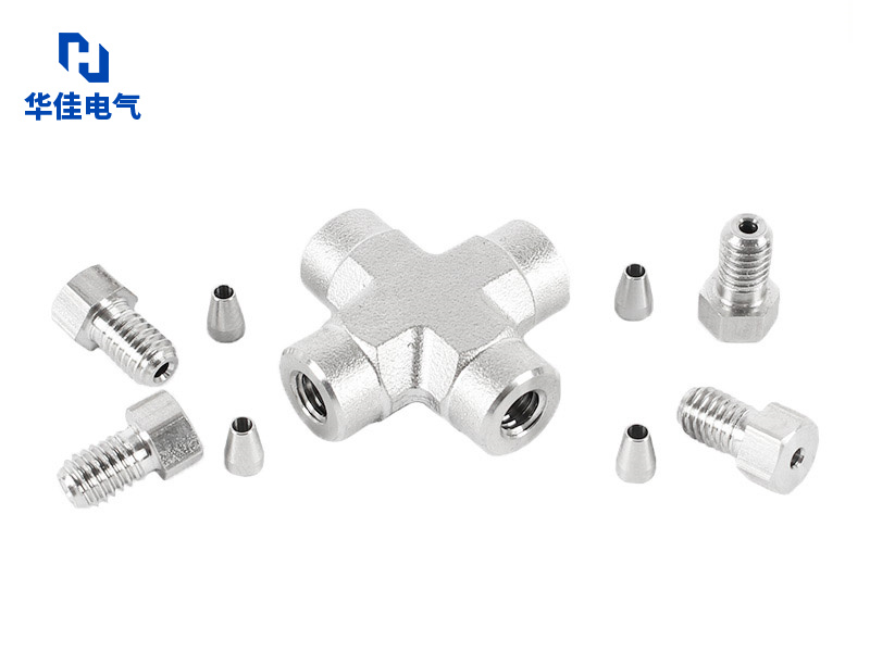 1/16内卡套四通 色谱分析四通接头
